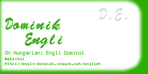 dominik engli business card